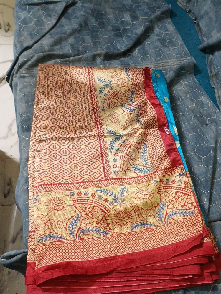 2 Combo Cotton Silk Saree