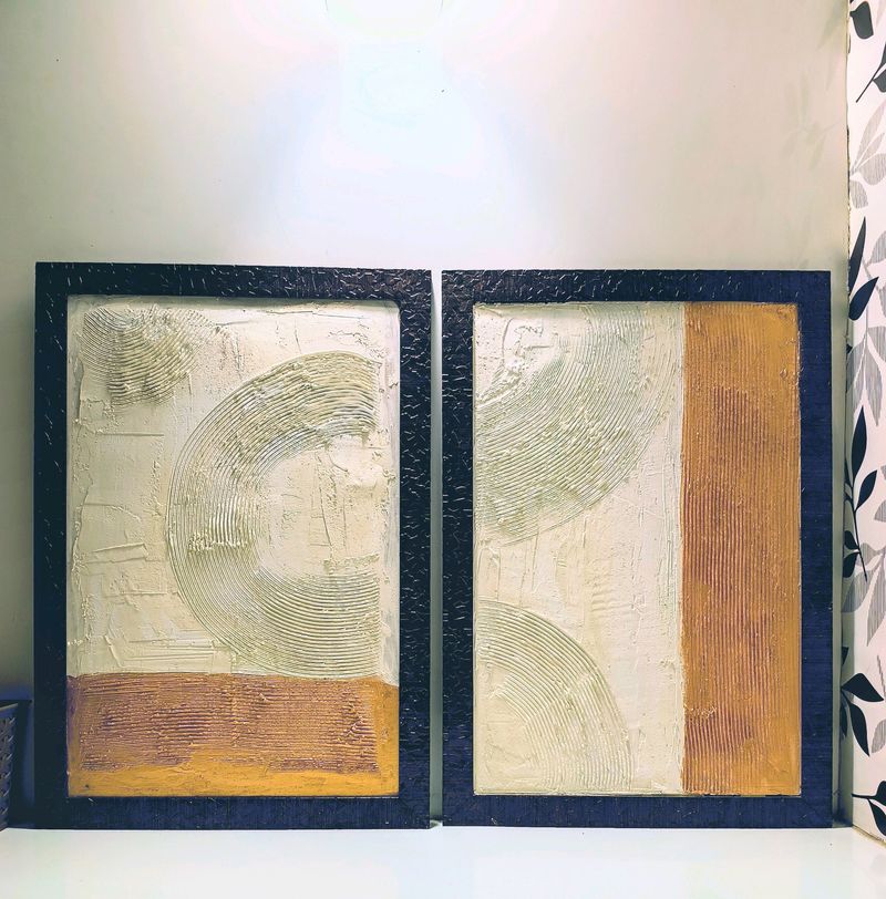 Set Of Two Framed Artwork