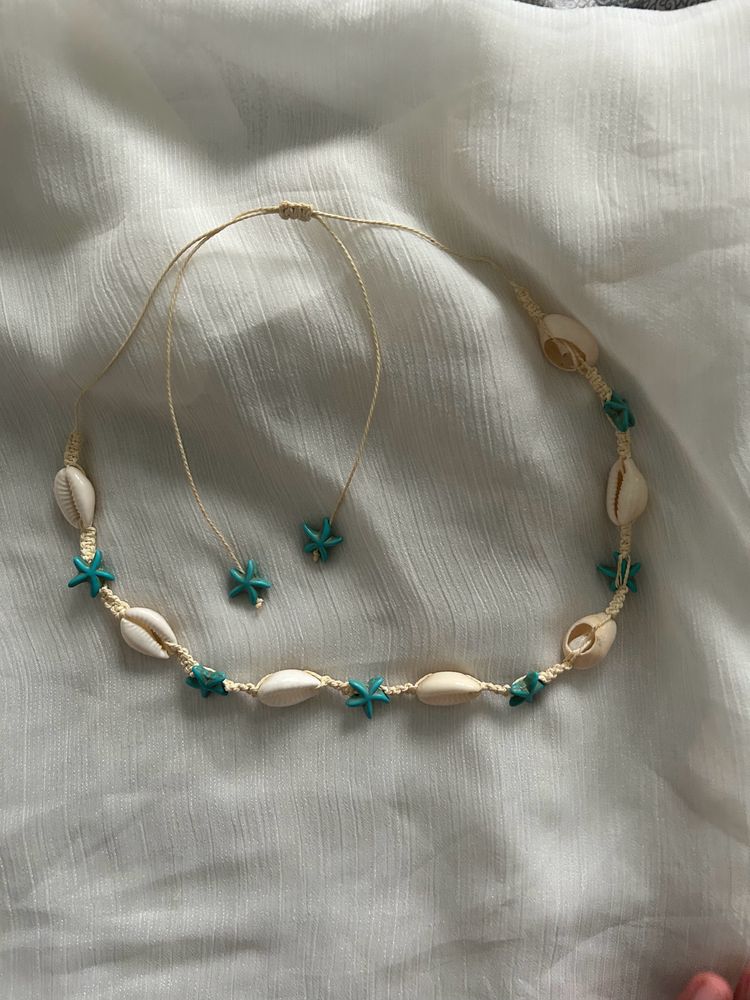 Necklace/Choker with Sea Shells