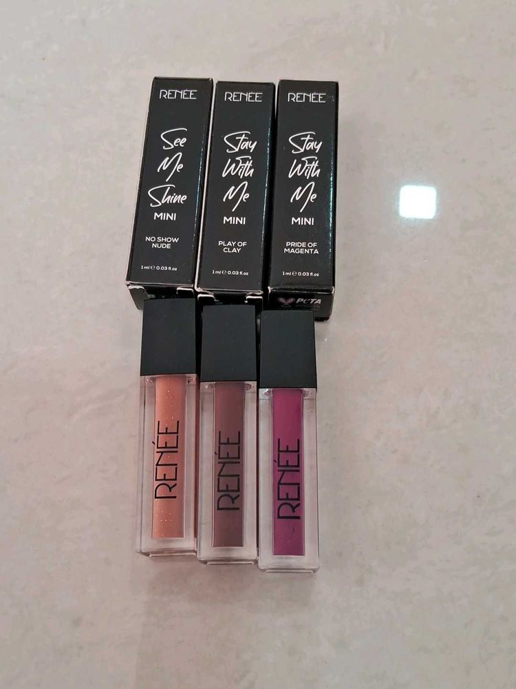 Renee Lip Gloss Combo Of 3 (B)