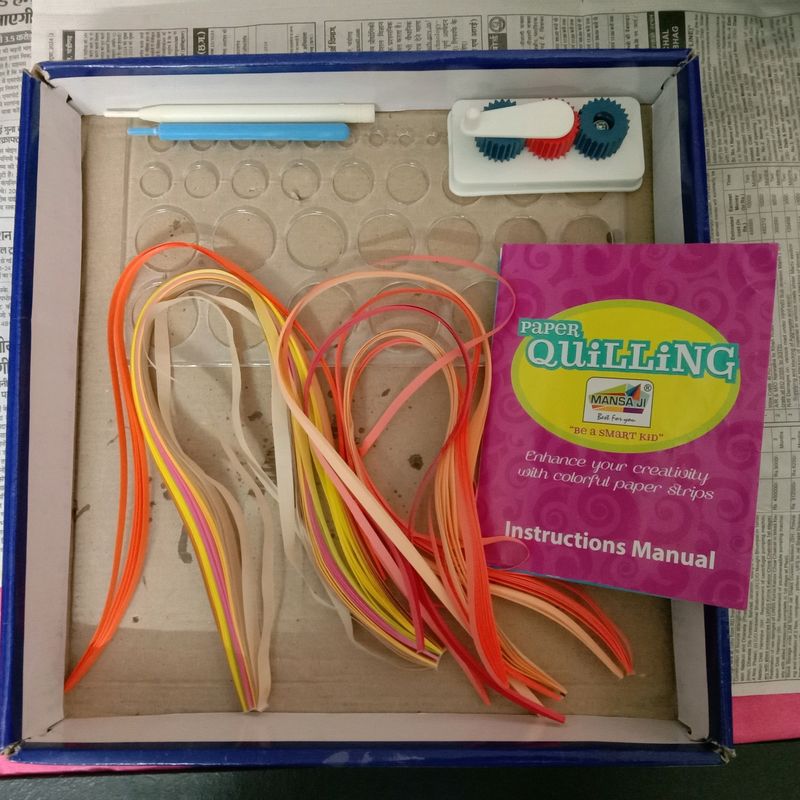 Quilling Kit With Strips And Tools