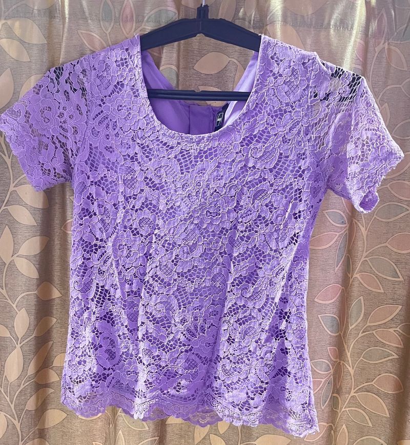 Sale! Sale!! Sale!!! New Purple Net Top ✨💜