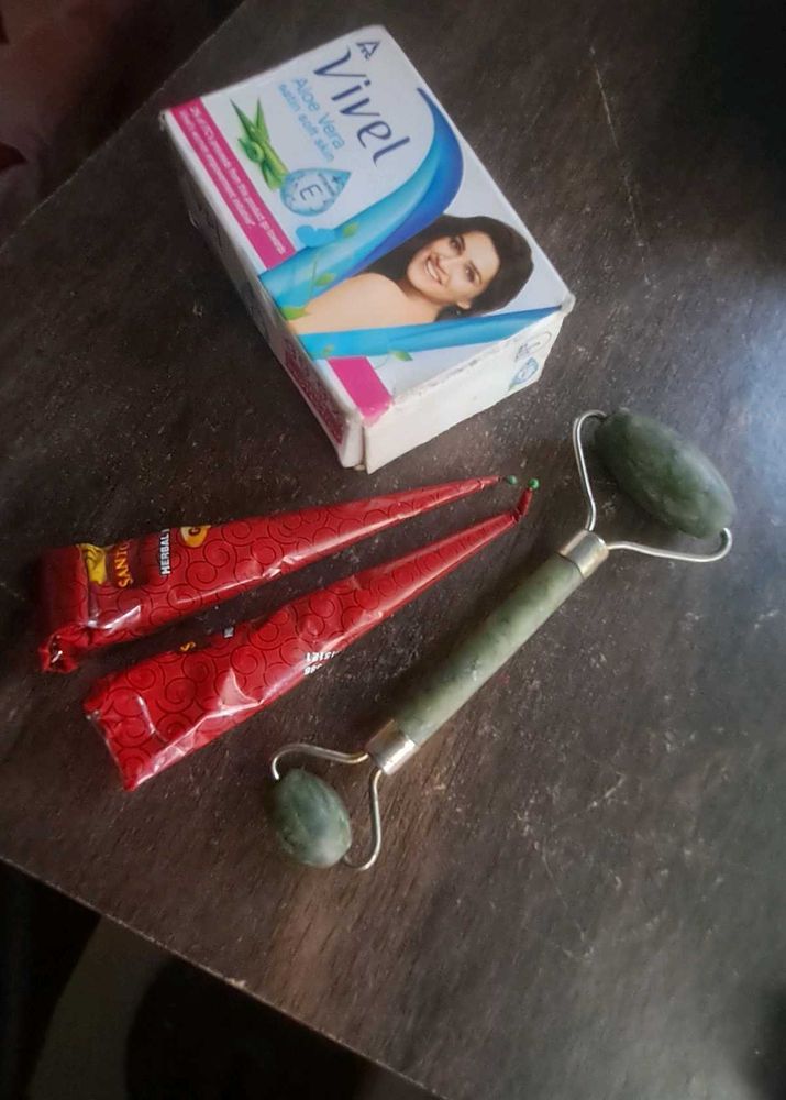 Combo - Soap, 2 Mehendi & Face Roller