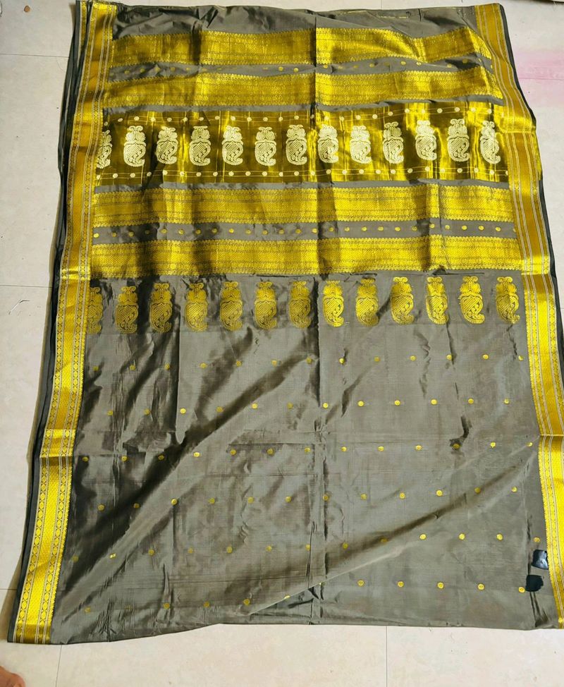 Golden Jari Saree