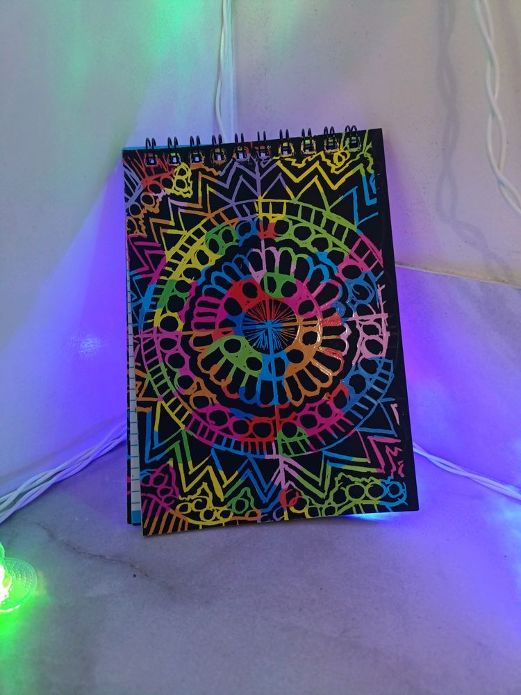 Drawing Mandala Art 🎨 On Scratch Book