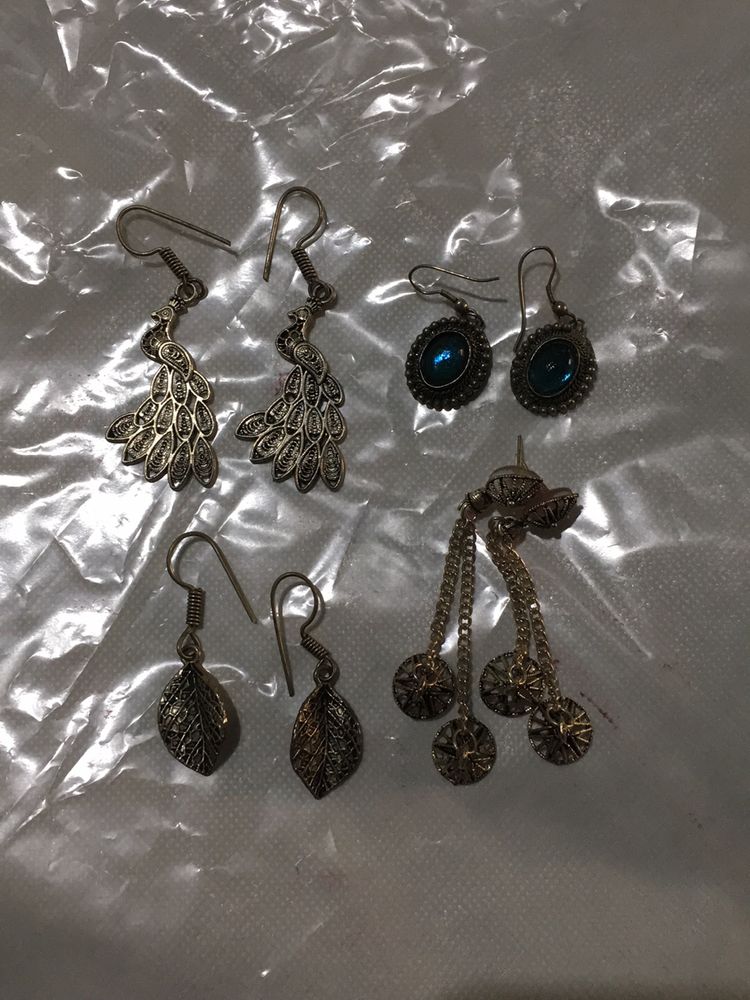 4 Pairs Of Earrings