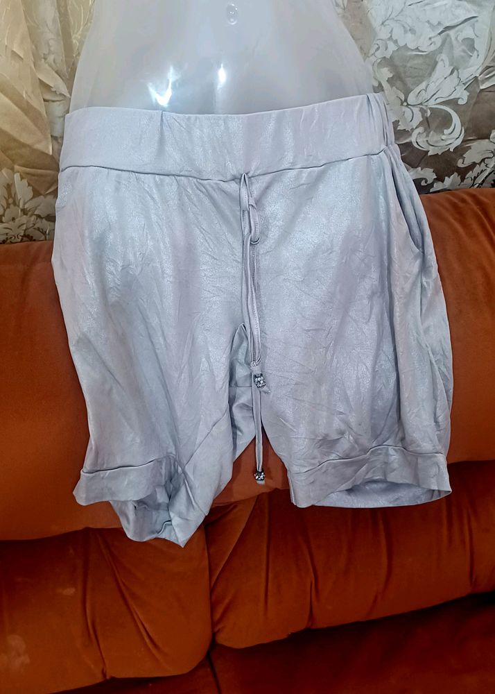 Silver Shimmer Shorts