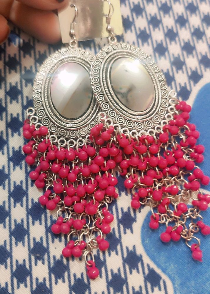 Beautiful Earings Magenta