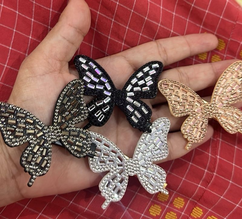 Beautiful Butterfly New Hair Clips