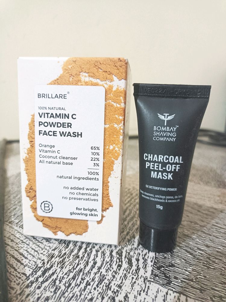 Vitamin C Face Wash Powder + Peel Off Mask