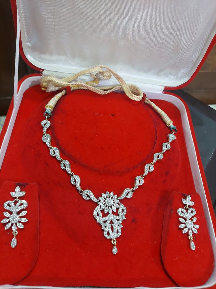 Necklace Set Of Barik Nag Kangan