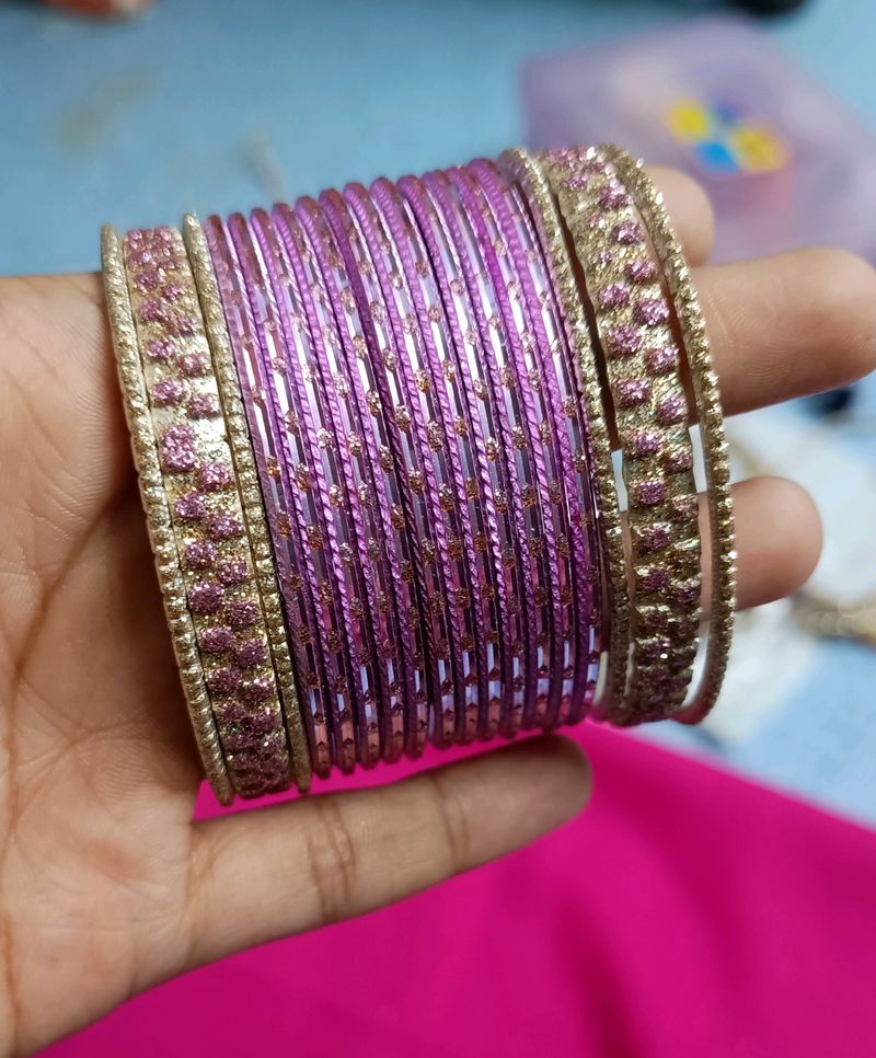 Pink Bangle Set