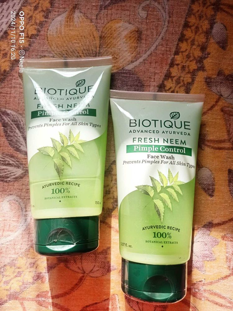 2 Biotique Neem Face Wash