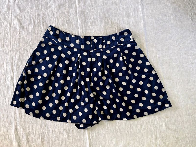 Polka Dots Pleated Skirt