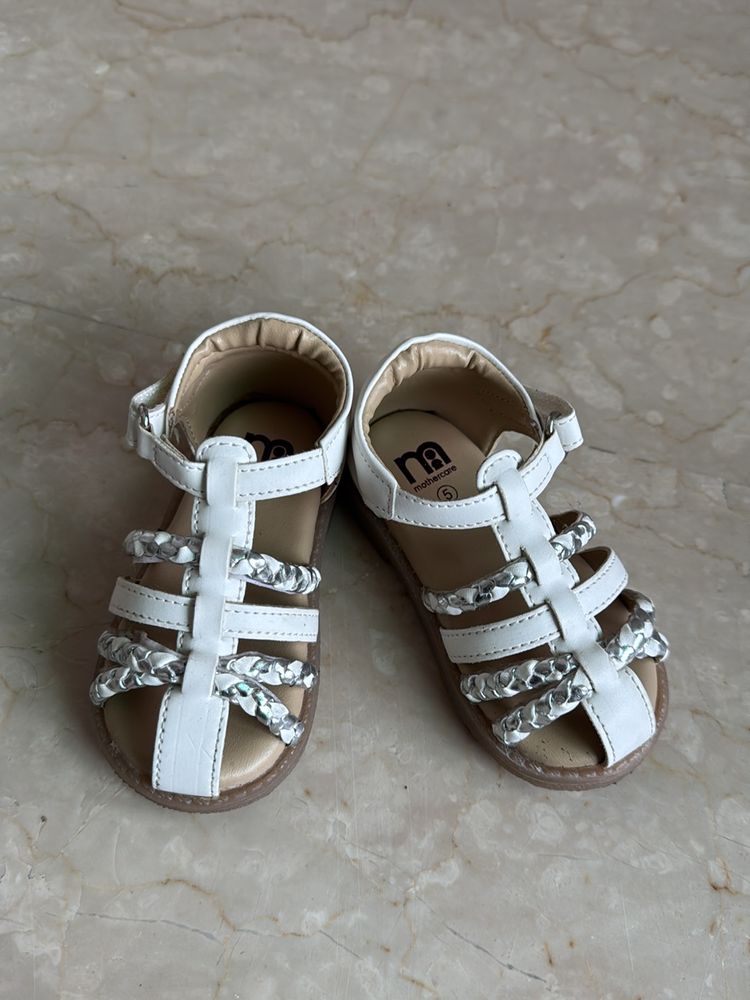 Silver White Sandal