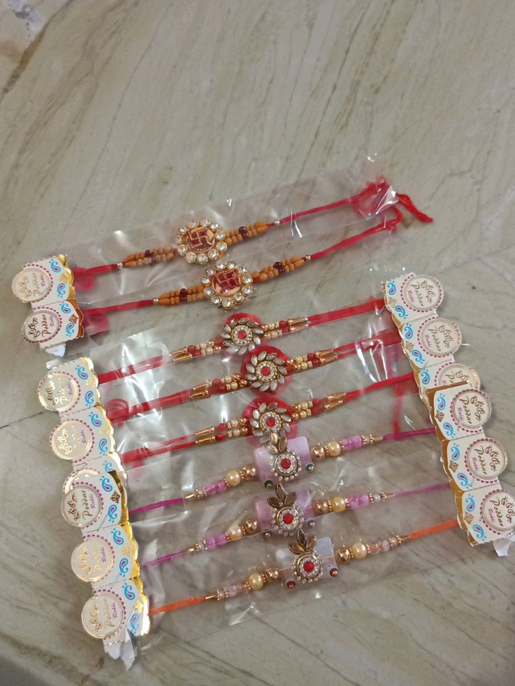 Bhaiya Bhabhi Rakhi Combo Of 7