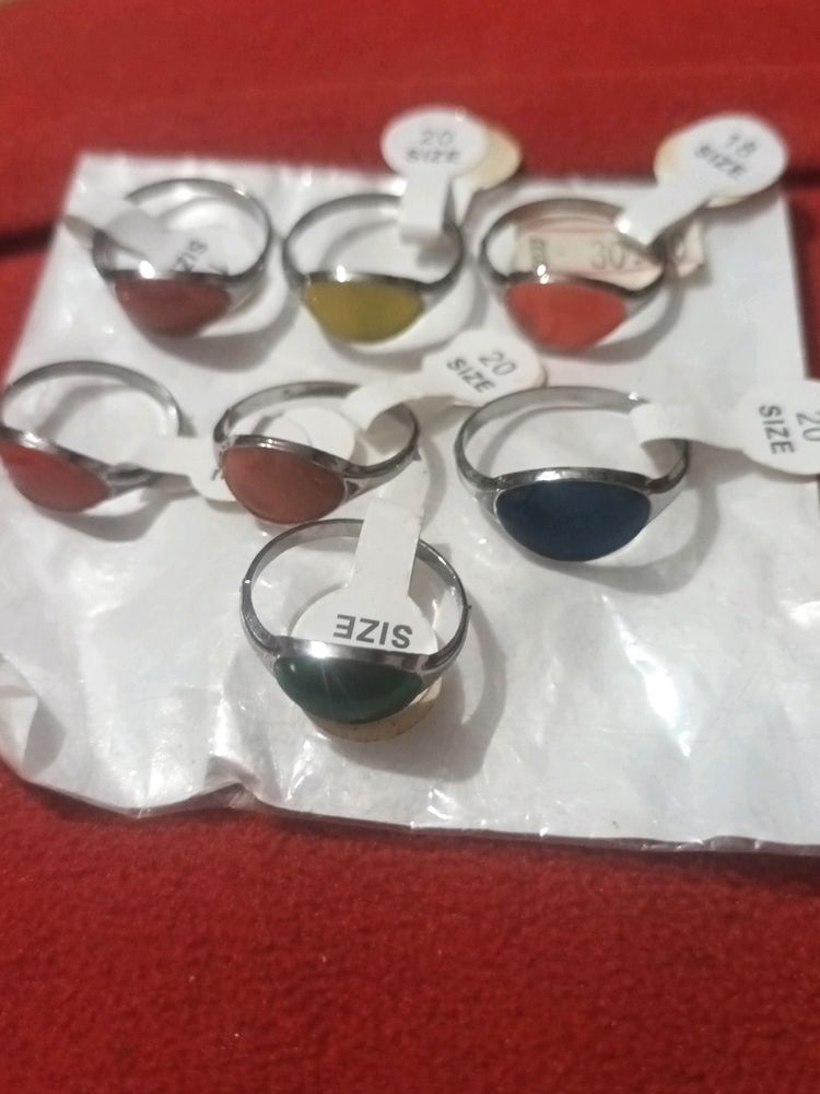 Brand New With Tag -Rings For Ladies - Pack Of 7 R