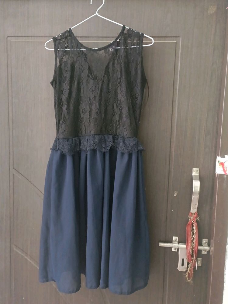 Frock Style Blue Dress