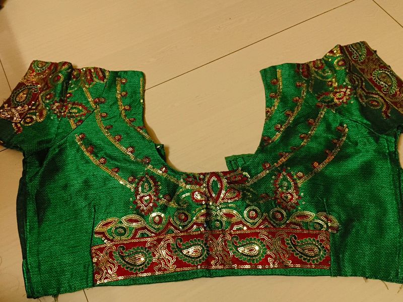 Green Work Blouse