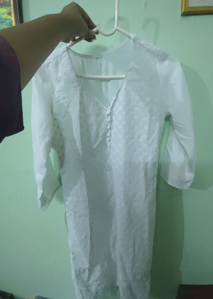 White Daily Wear Kurti