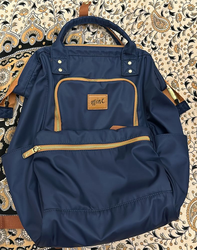 MINE Navy Blue Backpack