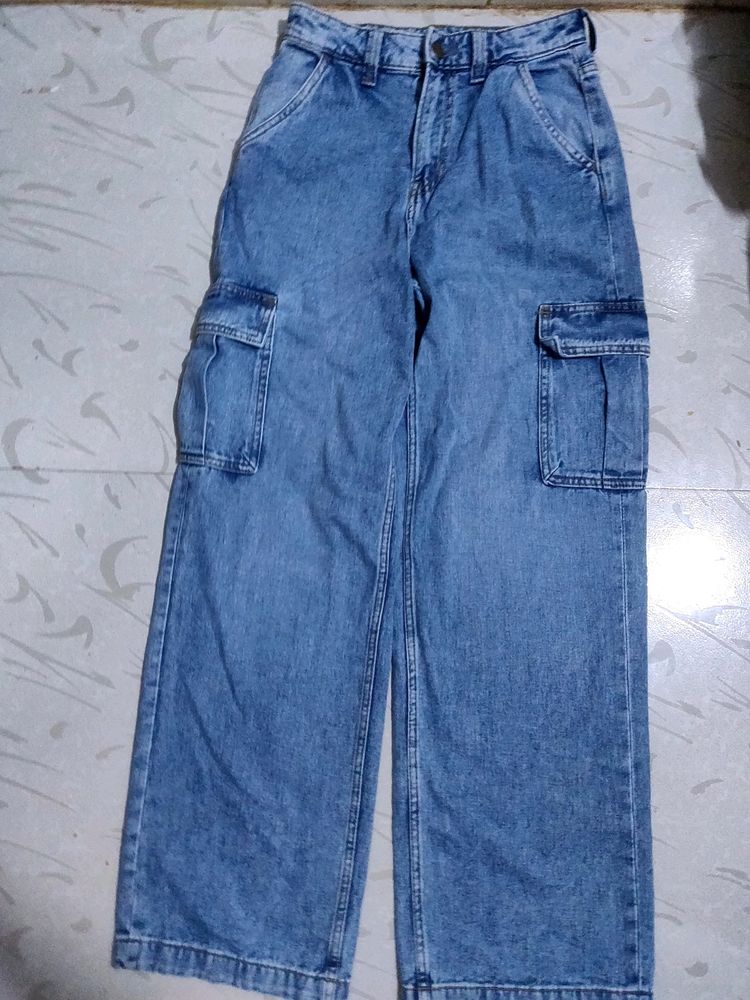 baggy cargo denim authentic (h a m)