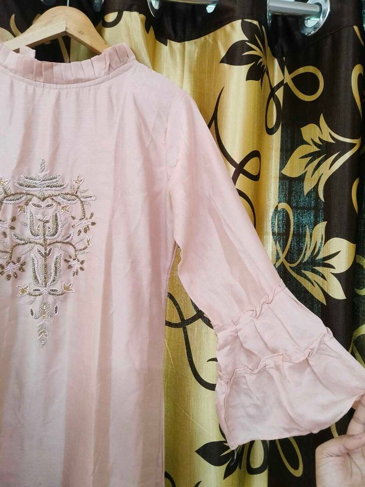 Pink Long Kurti