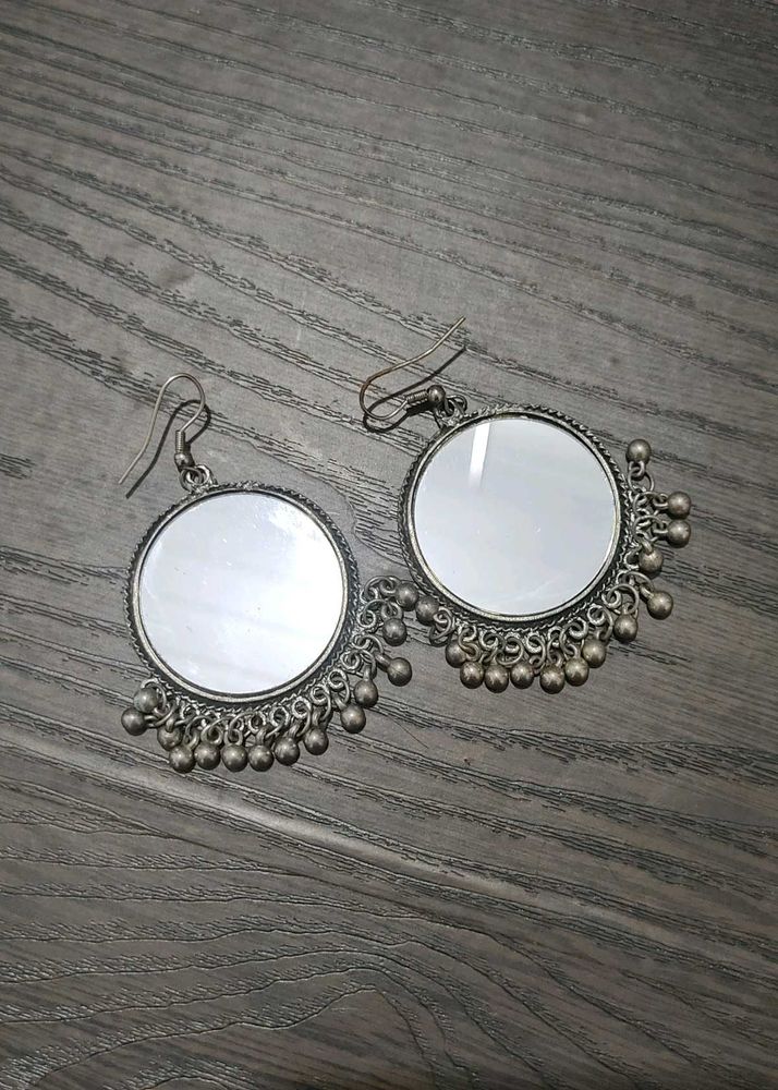 Mirror Silver Earrings