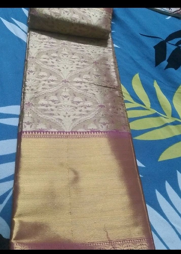 Gold Pure Tissue Kanjeevaram Saree