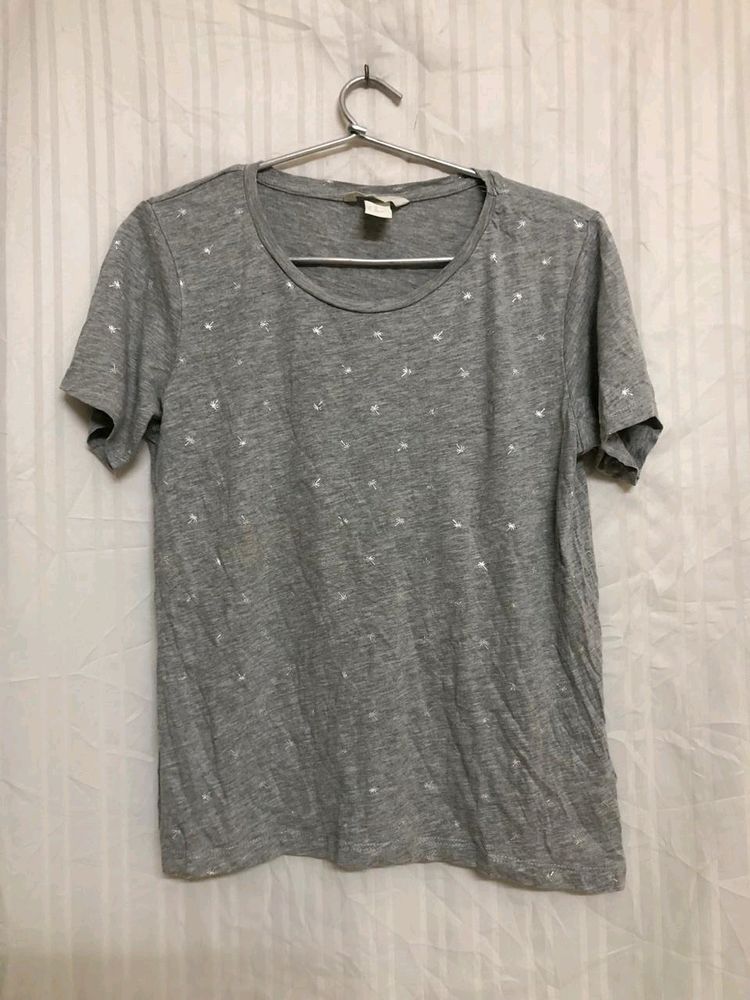 H&M Grey Short Sleeve T Shirt