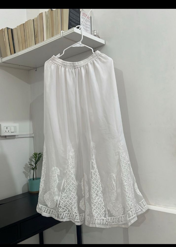 original brand chikankari sharara pant