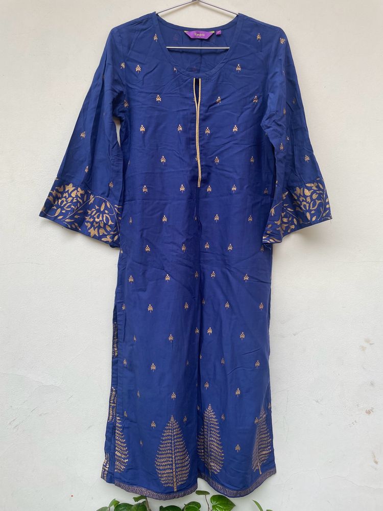 Navy Blue Kurta