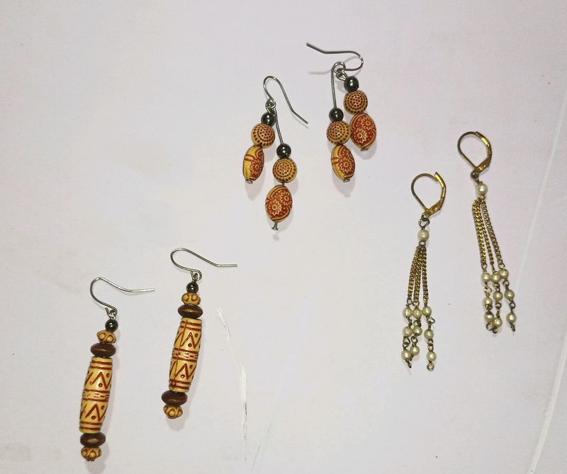 3 set of earrings combo