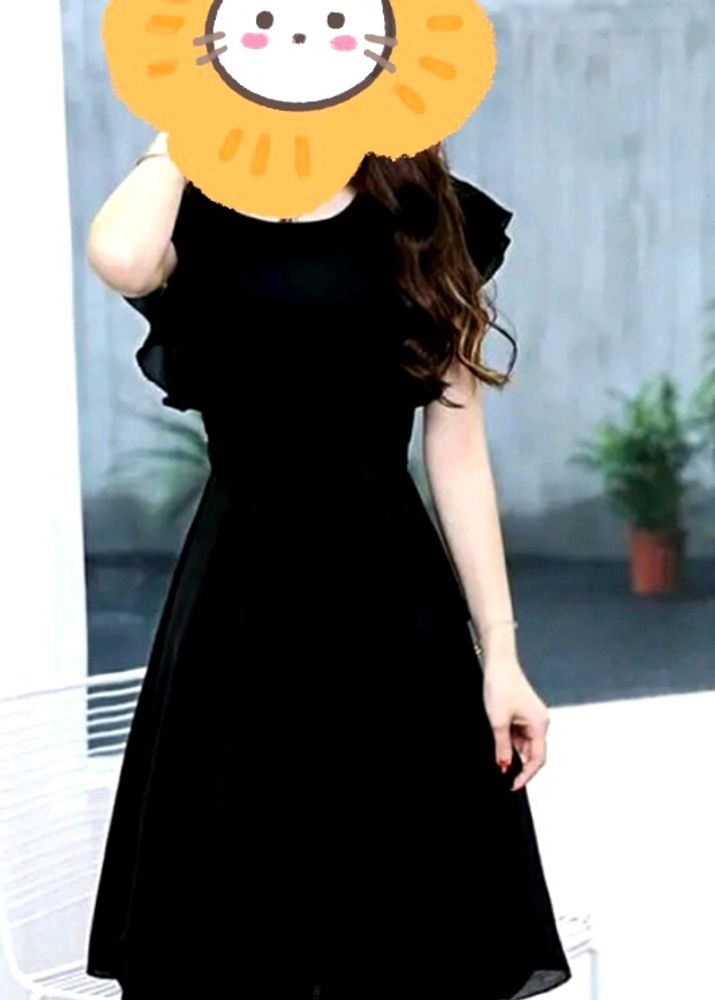 Black Georgette Dress