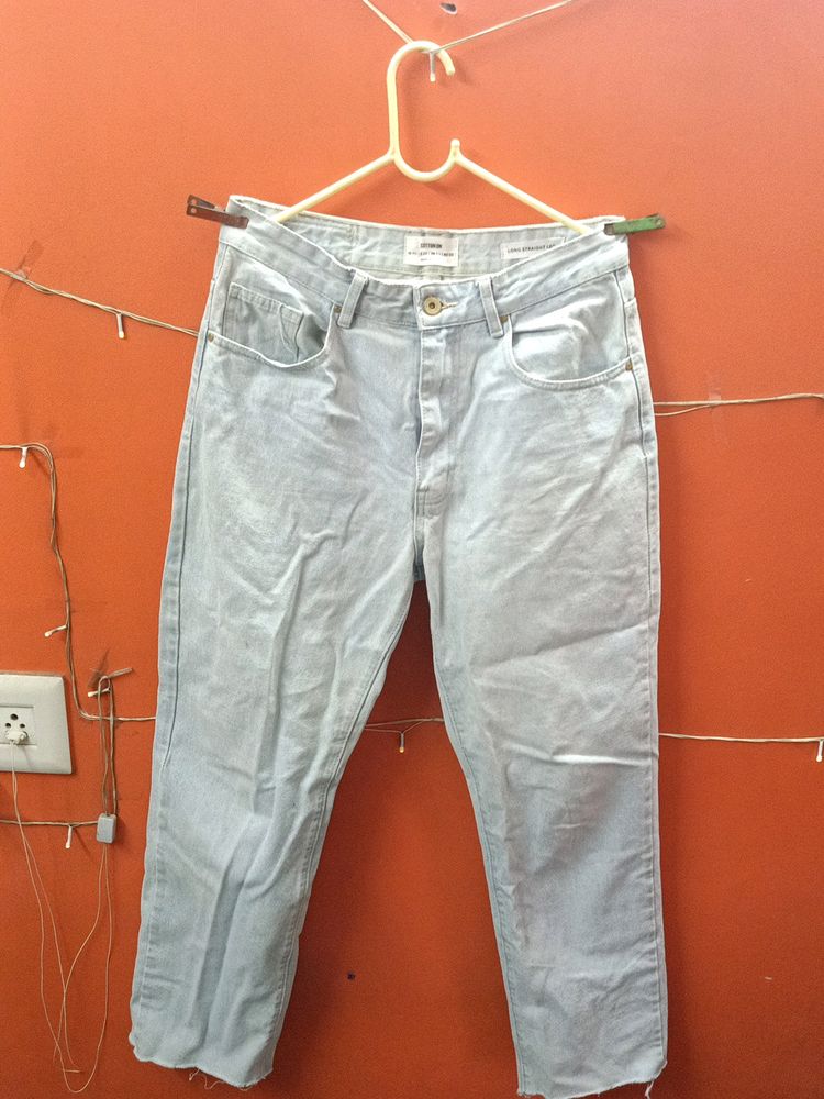 Straight Wide Leg Jeans