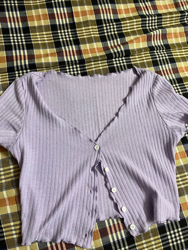 Lavendar Crop Top