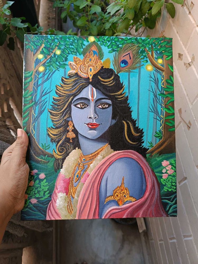 Krishna Canvas Painting