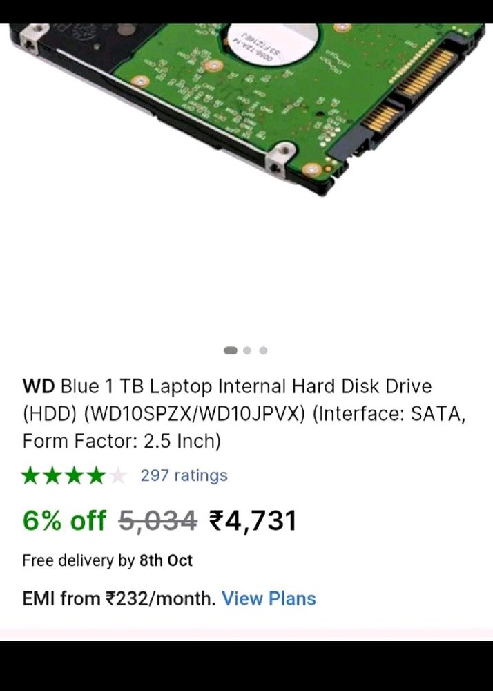 1TB HDD For Laptop