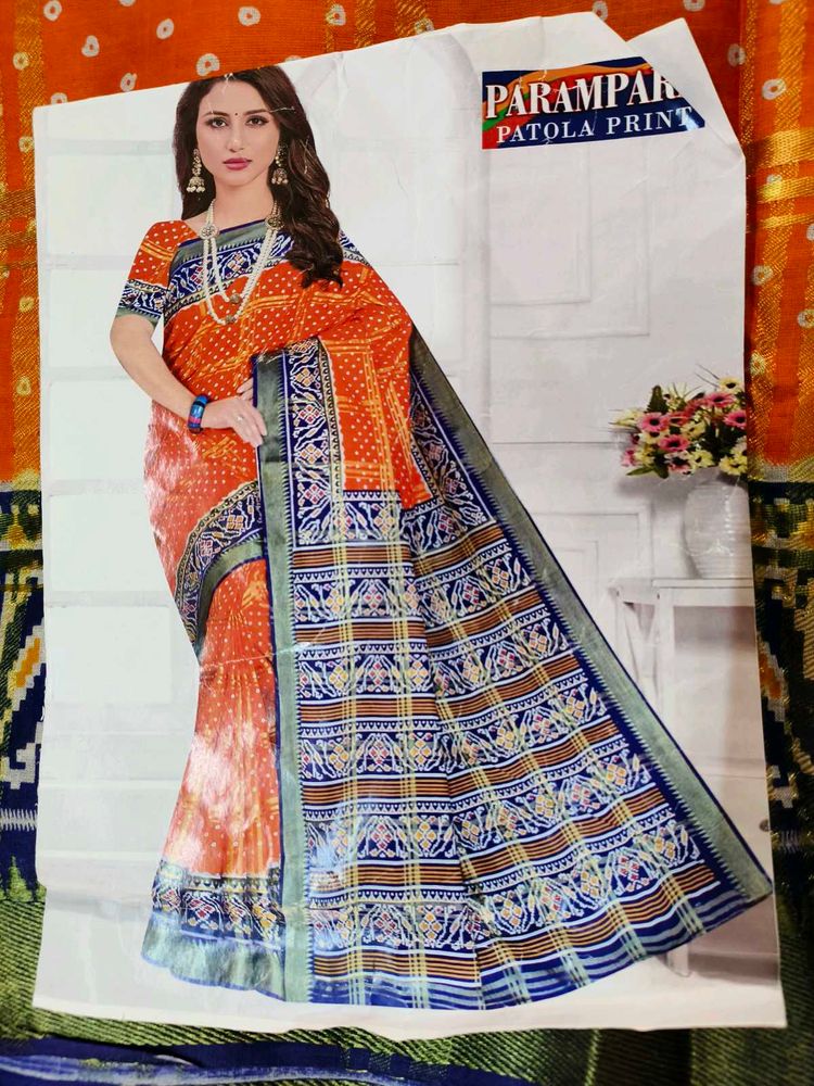 Parampara Patola Printed Bandhani Saree