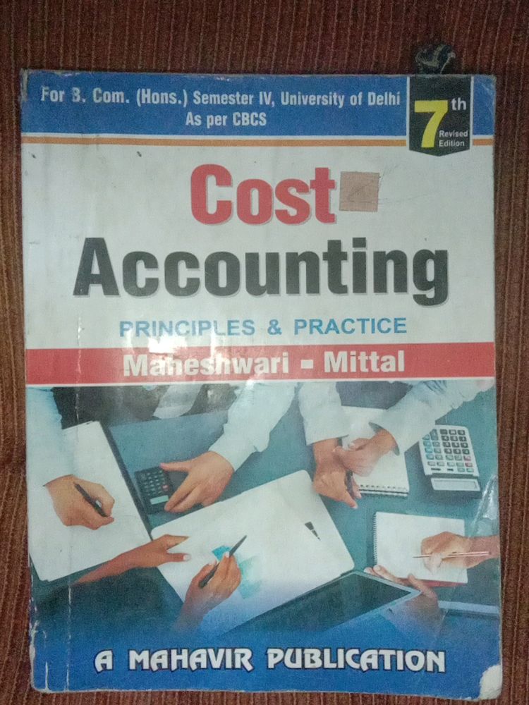 Cost Accounting Book For Bcom Hons Sem4