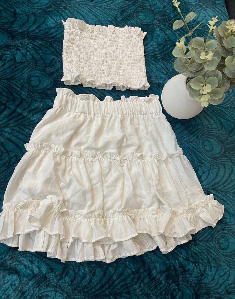 White Beach Baby Co Ord Set