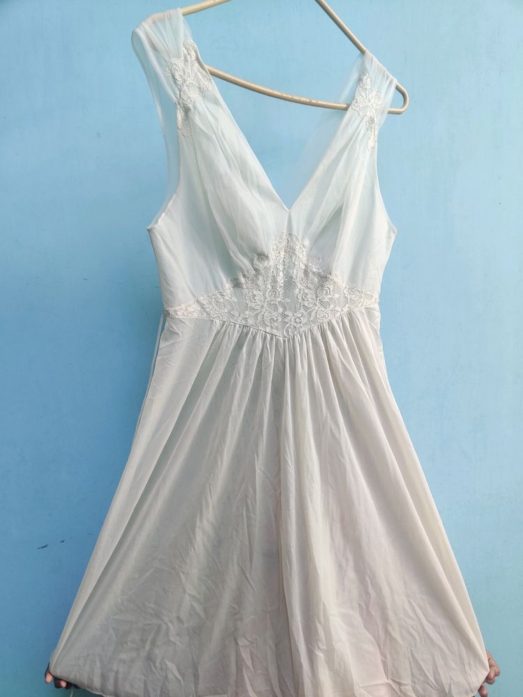 White Corset Design Frock