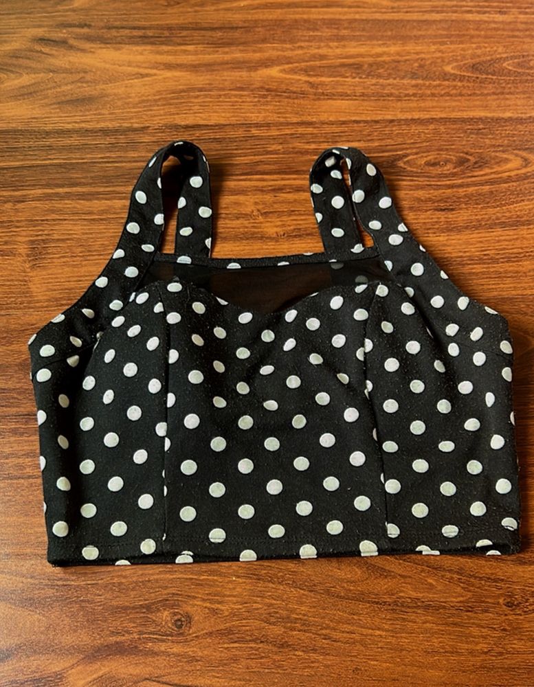 Polka Dots Crop Top