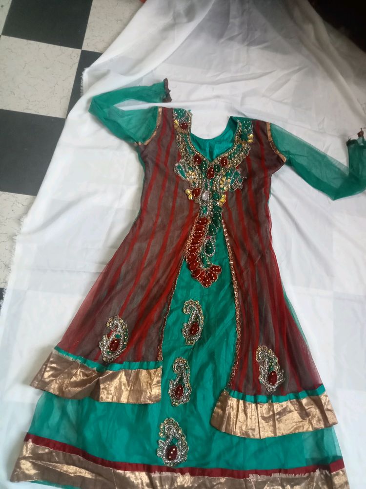 Gown With Dupatta