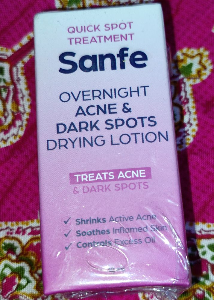 Sanfe Overnight Acne & Dark Spots Drying Lotion