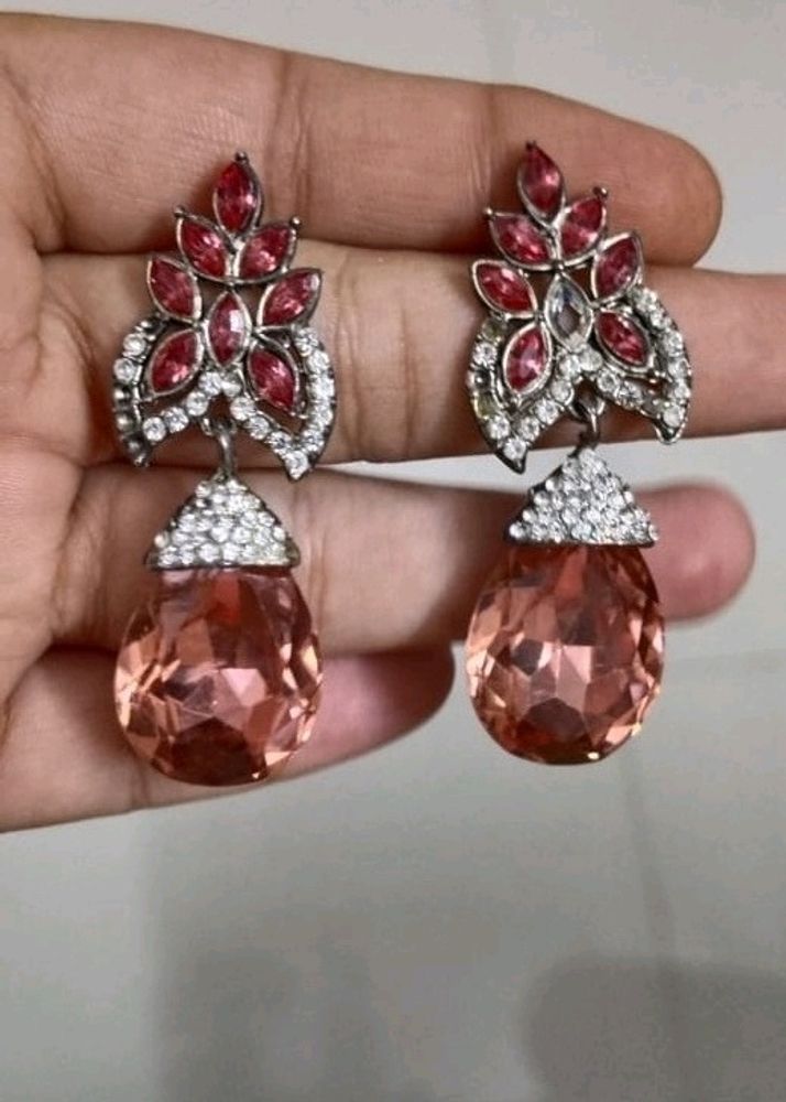 Pink Colour Earrings