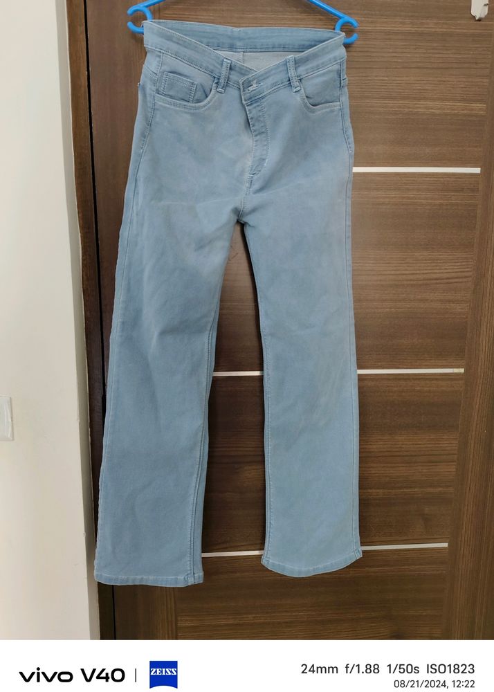 Regular Straight Fit Blue Jeans