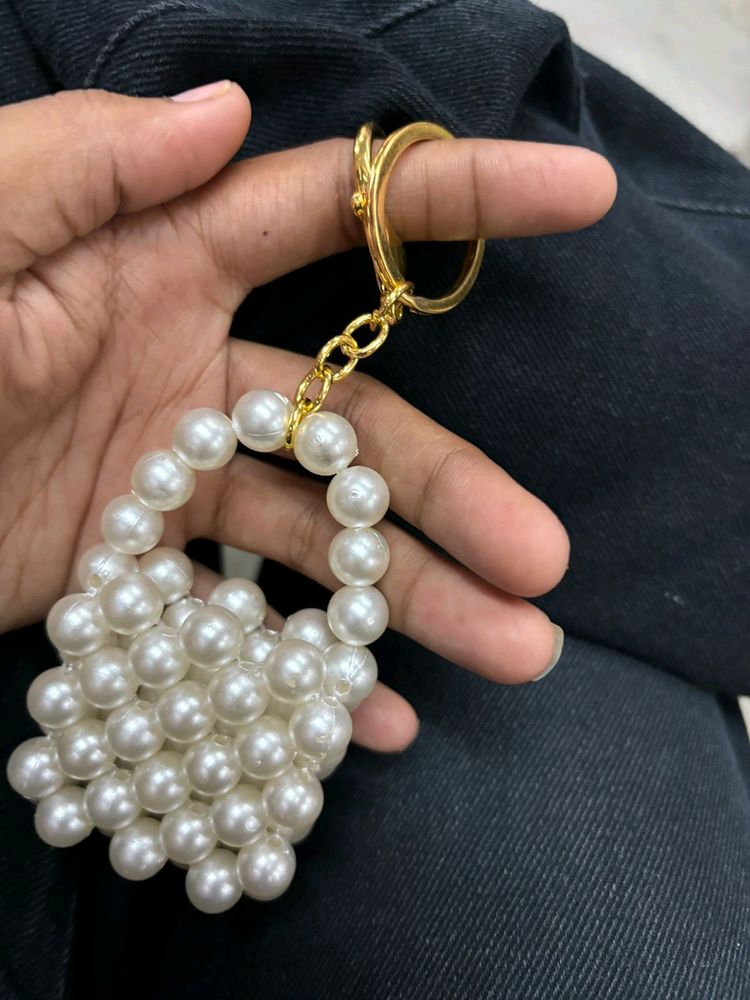 Pearl Keychain