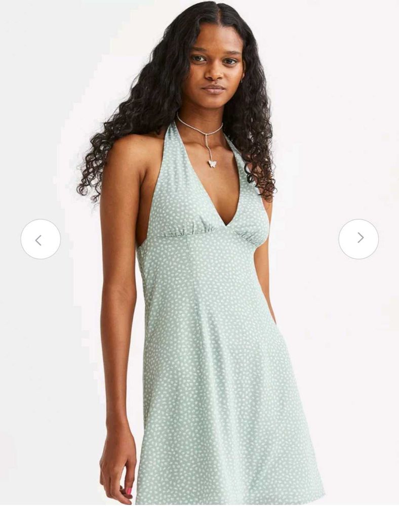 H&M Halterneck crepe dress