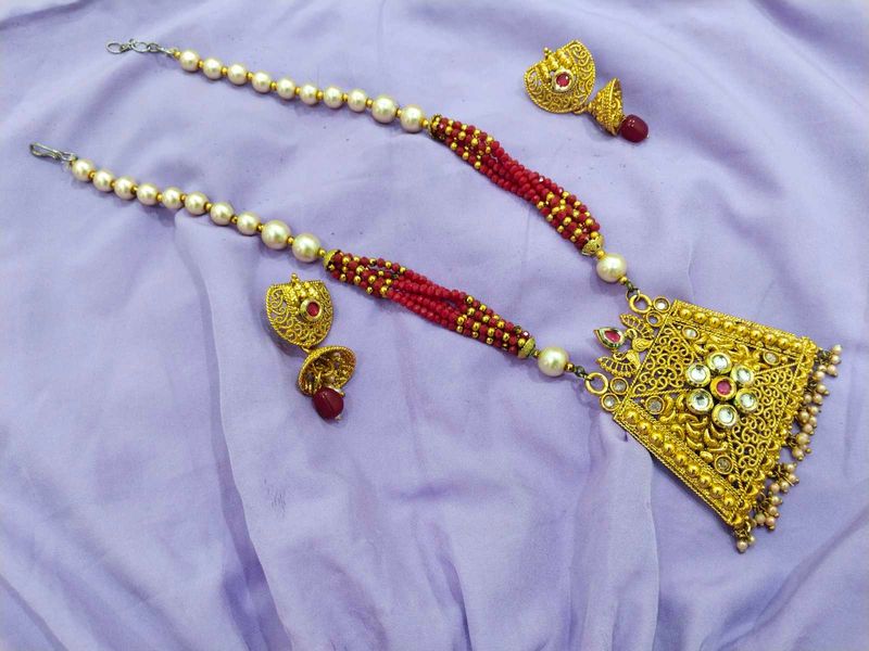 Very Elegant Rani Haar With Premium Pearls